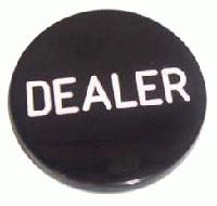 Dealer Button -musta